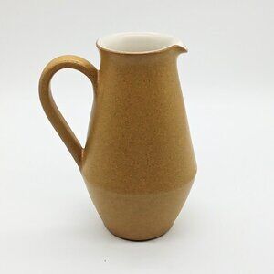 Denby Ode Golden Brown Speckled Ceramic Creamer Pitcher